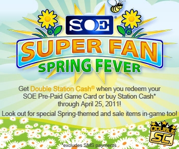 EverQuest II - Super Fan Spring Fever rapporte le double de Station Cash et des rabais