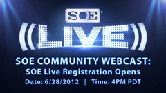 Webcast de la communauté SOE : Les inscriptions pour le SOE Live ouvrent
