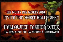 Invitation à Fêter La Nuit des Morts (Halloween)