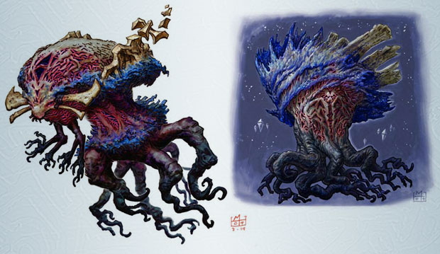 Croquis de la lignée d'Emrakul