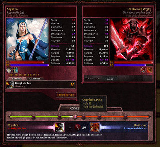 L'interface de combat