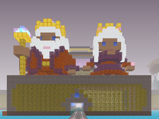 Kube : sculptures de personnages