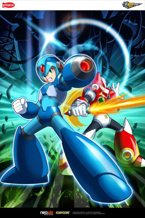 Mega Man Online - Premiers dessins conceptuels de Mega Man Online