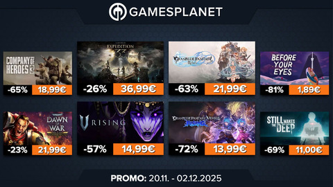 Promo Gamesplanet : plus de 2000 jeux soldés pour le Black Friday