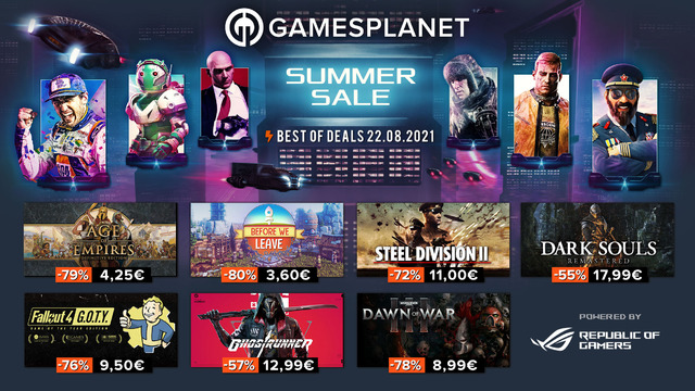 Final des Summer Sales Gamesplanet : 2764 jeux en promotion