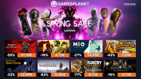 Spring sale Gamesplanet : plus de 4500 jeux soldés pendant dix jours