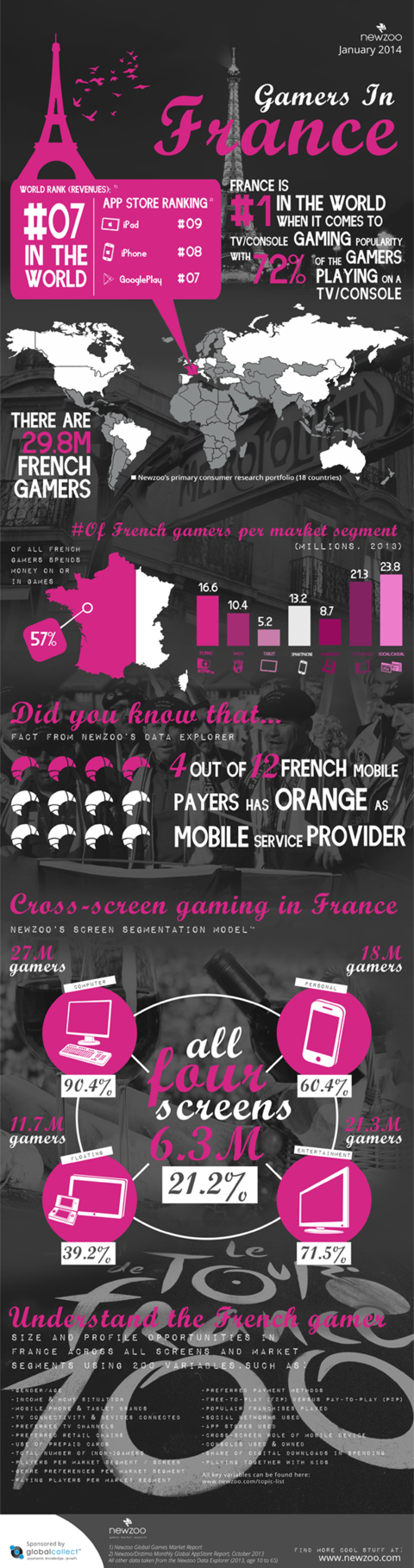 Le jeu vidéo en France en janvier 2014