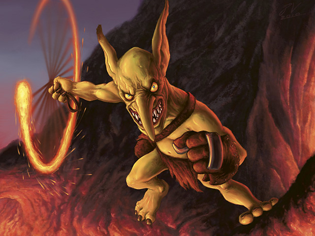 Illustration du Goblin Fireslinger