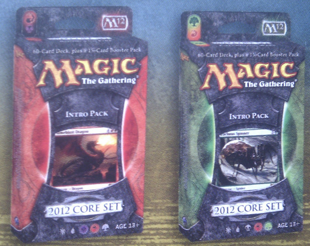 Photographies des packs d'intro Magic 2012