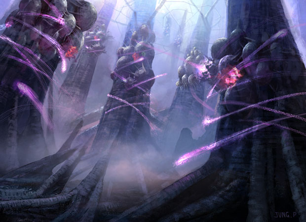 Mirrodin Besieged - Illustration de l'Inkmoth Nexus - JeuxOnLine