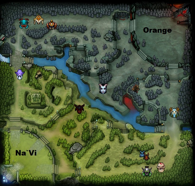 The International 2013 : line-up Orange contre Na`Vi, partie 1