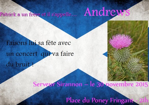 Le Seigneur des Anneaux Online - Lundi 30 novembre, Hiragil fête la St Andrews