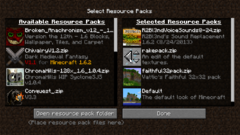 Le changement de pack ressources se facilite la tâche sur Minecraft