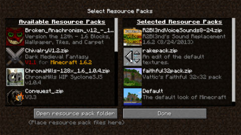 Minecraft - Le changement de pack ressources se facilite la tâche sur Minecraft