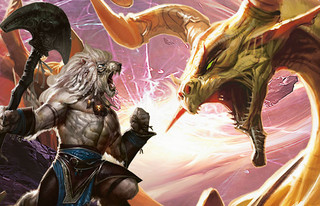 Illustration d'Ajani vs. Bolas