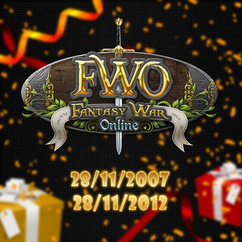 Fantasy War Online - Fantasy War Online fête ses cinq ans