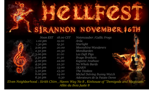 Le Seigneur des Anneaux Online - Hellfest : une soirée concert d'enfer sur Sirannon le 16 novembre