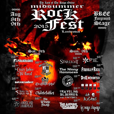 Le Seigneur des Anneaux Online - Participez au Rockfest samedi 8 et dimanche 9 août sur Landroval