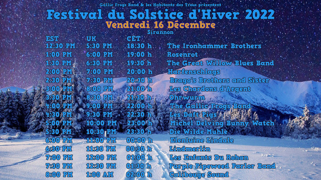 Festival du Solstice d'Hiver 2022 - vendredi