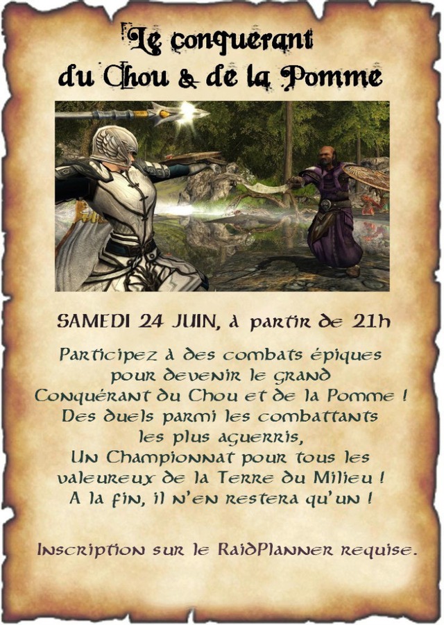 Le conquérant du Chou et de la Pomme
