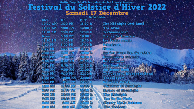 Festival du Solstice d'Hiver 2022 - samedi