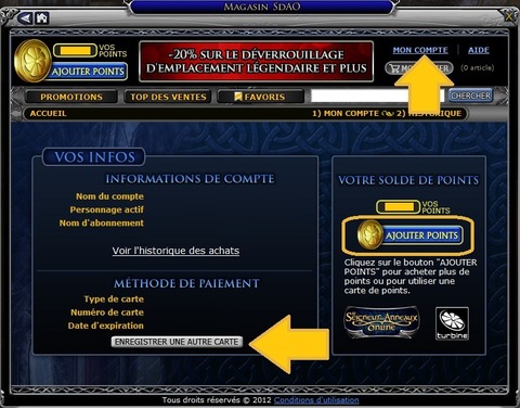 Le Seigneur des Anneaux Online - Comment acheter des points ?