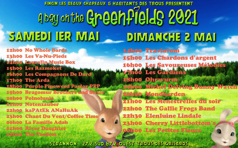 Le Seigneur des Anneaux Online - 1er mai weekend concert sur Sirannon : A day on the Greenfields Festival 2021