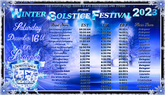 Festival du Solstice d'Hiver - samedi