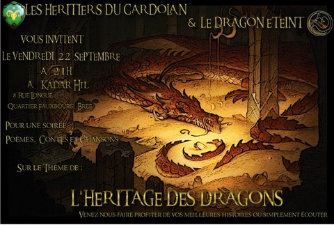 Le Seigneur des Anneaux Online - Soirée RP : L'héritage des dragons, une soirée à conter ou à savourer le 22 septembre