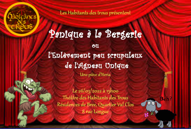 Théâtre Panique à la Bergerie - 26 mars 2022