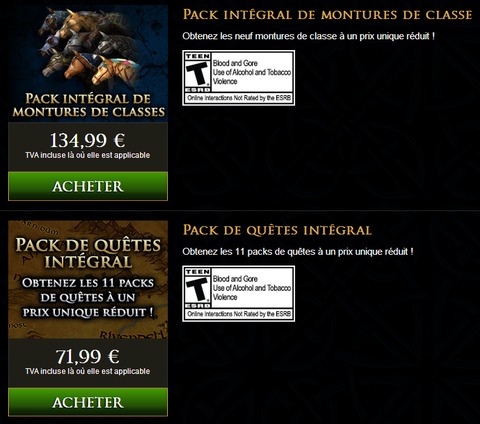 Le Seigneur des Anneaux Online - Promotions du Marché LotrO