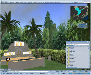 Interface du client Second Life.