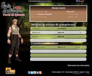 Profil public d'un joueur