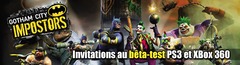 Invitations au bêta-test de Gotham City Impostors sur PS3 et Xbox 360