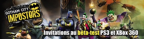 Gotham City Impostors - Invitations au bêta-test de Gotham City Impostors sur PS3 et Xbox 360