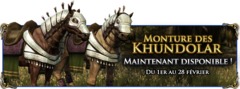 Nouvelle monture du Khundolar - Vente en durée limitée