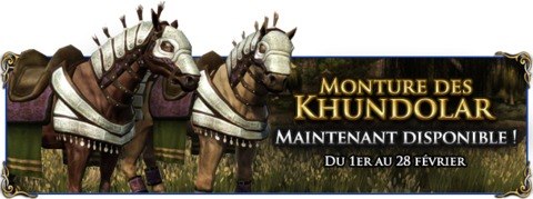 Le Seigneur des Anneaux Online - Nouvelle monture du Khundolar - Vente en durée limitée