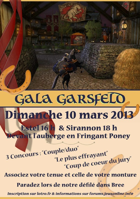 Le Seigneur des Anneaux Online - Gala Garsfeld 2013 - Dimanche 10 mars - Semaine de la mode