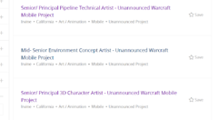 Blizzard recrute pour un jeu mobile Warcraft non encore annoncé