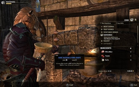 The Elder Scrolls Online - Zenimax Online nous présente l'avenir de la cuisine d'Elder Scrolls Online