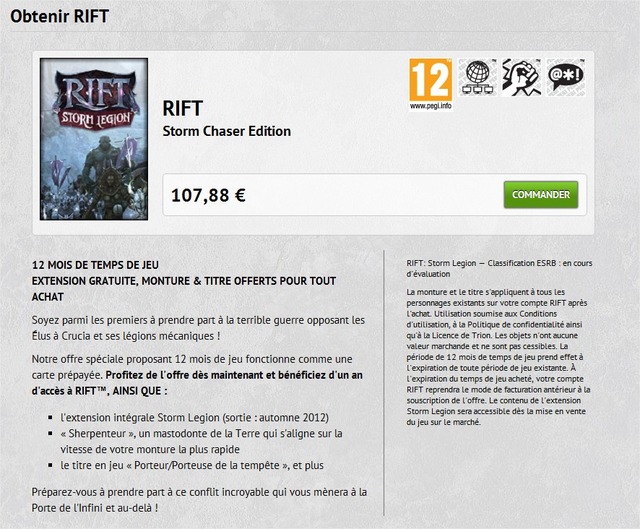 Précommande Rift Storm Legion