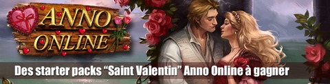 Anno Online - 200 starter packs « Saint Valentin » pour bien débuter dans Anno Online