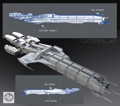 Le vaisseau Carterpillar de Star Citizen en images conceptuelles
