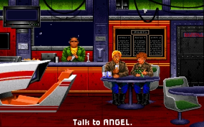 Dans Wing Commander la borne de simulation etait dans le bar du Tiger's Claw