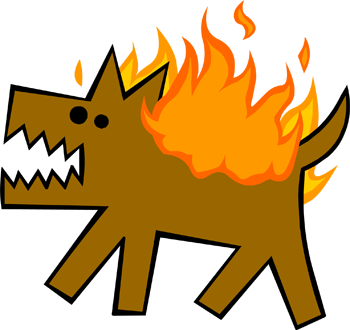 Logo de Burning Dog Media
