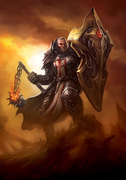 Diablo III - Fan Art - Le croisé : irréductible combattant