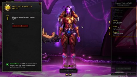 Warlords of Draenor - Ressusciter ses personnages effacés