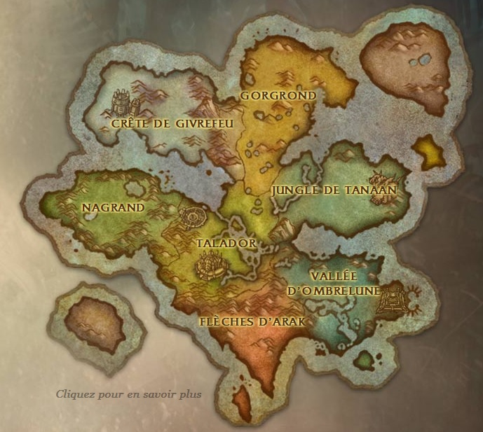 World Of Warcraft Régions Du Monde World Of Warcraft