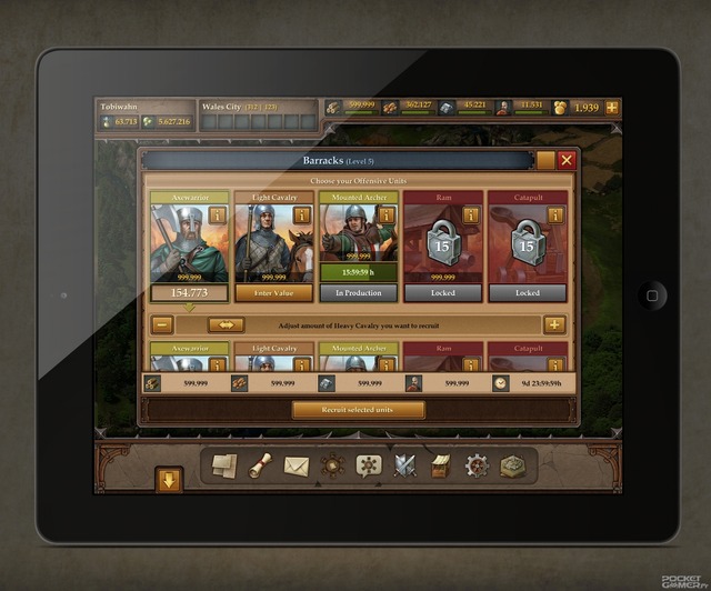 Capture d'écran de Tribal Wars 2 sur iPad