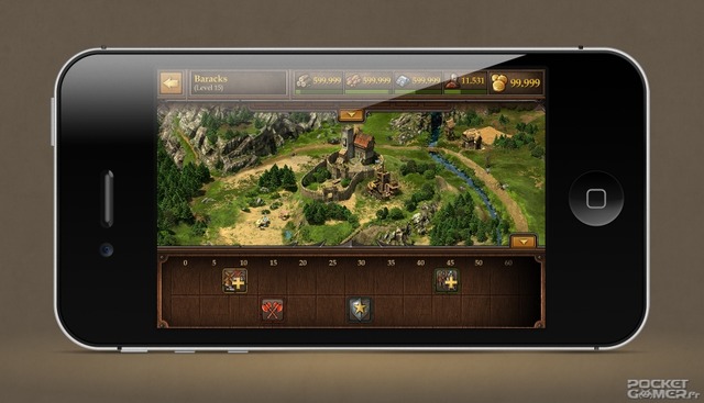 Capture d'écran de Tribal Wars 2 sur iPhone